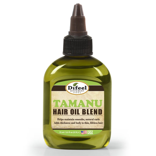 Difeel Tamanu Oil Hair Oil Blend - Travel Size 2.5 oz.