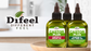 Difeel Premium Castor Plus Vitamin E - Pro-Growth + Anti-Frizz Hair Oil Blend - Travel Size 2.5 oz.