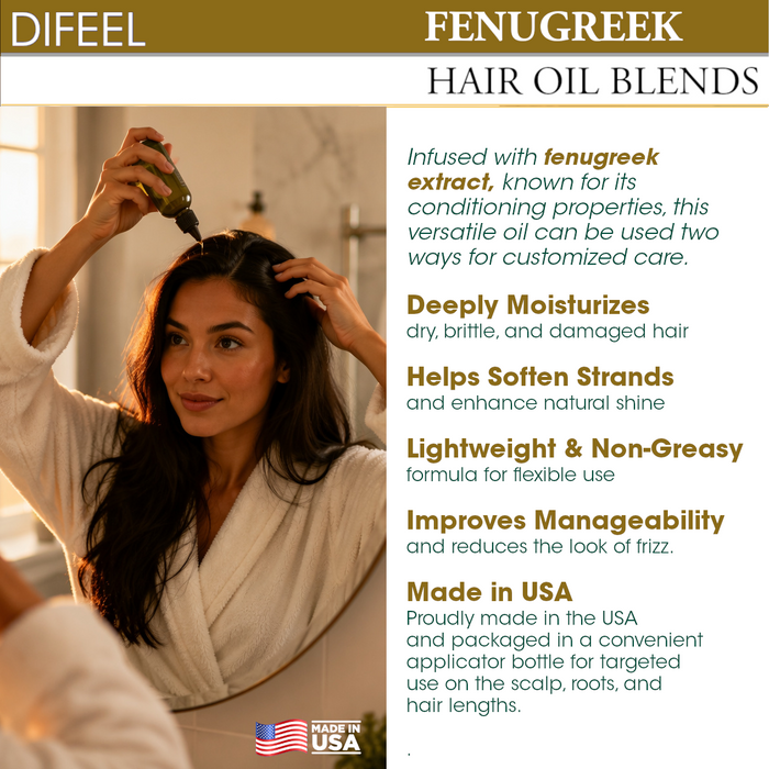 Difeel Fenugreek Hair Oil Blend 7.1 Ounce