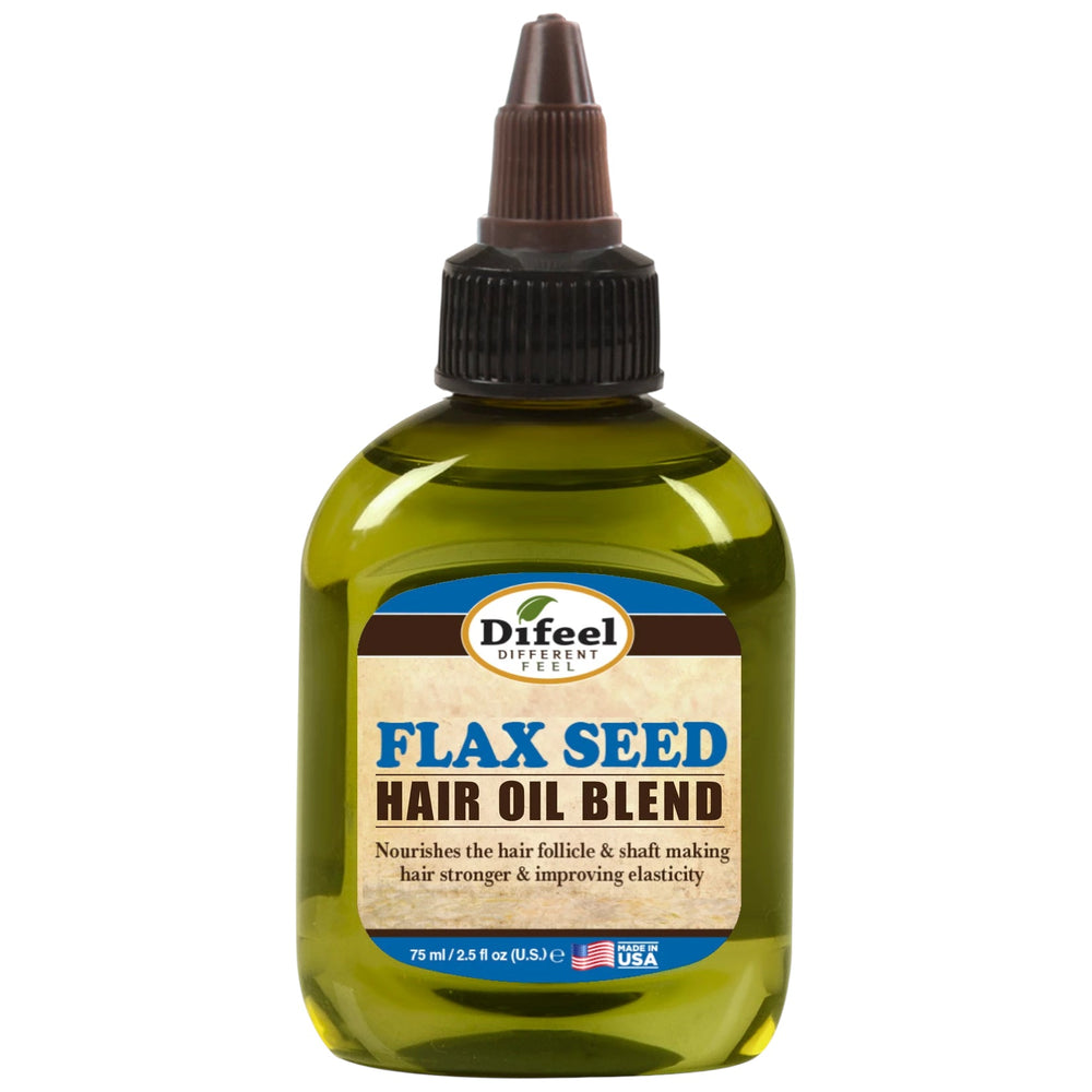 Difeel Flax Seed Hair Oil Blend - Travel Size 2.5 oz.