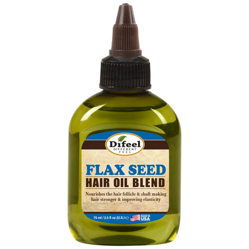 Difeel Flax Seed Hair Oil Blend - Travel Size 2.5 oz.