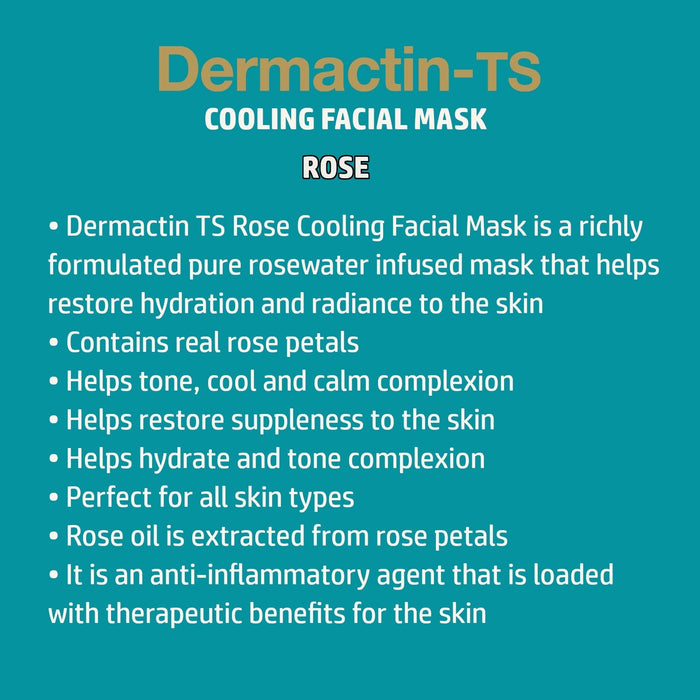 Dermactin-TS Cooling Rose Facial Sheet Mask