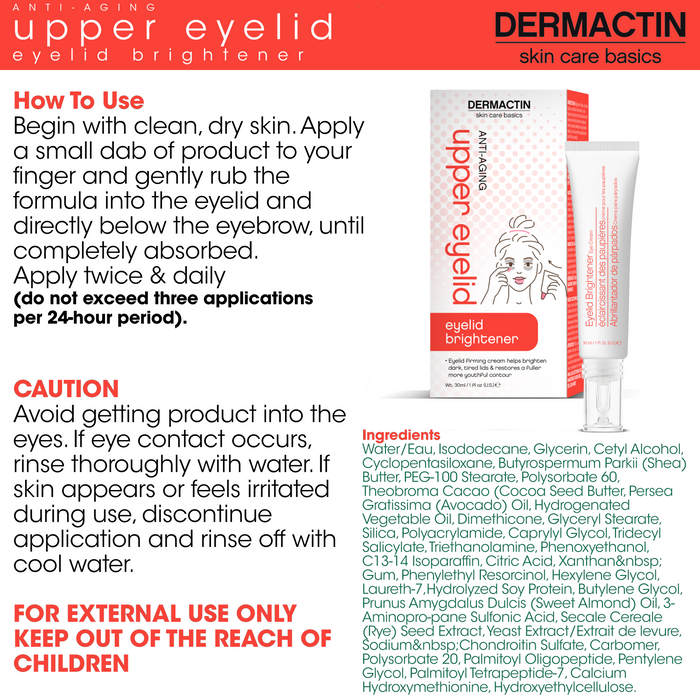 Dermactin Anti-Aging Upper Eyelid Cream 1 oz.