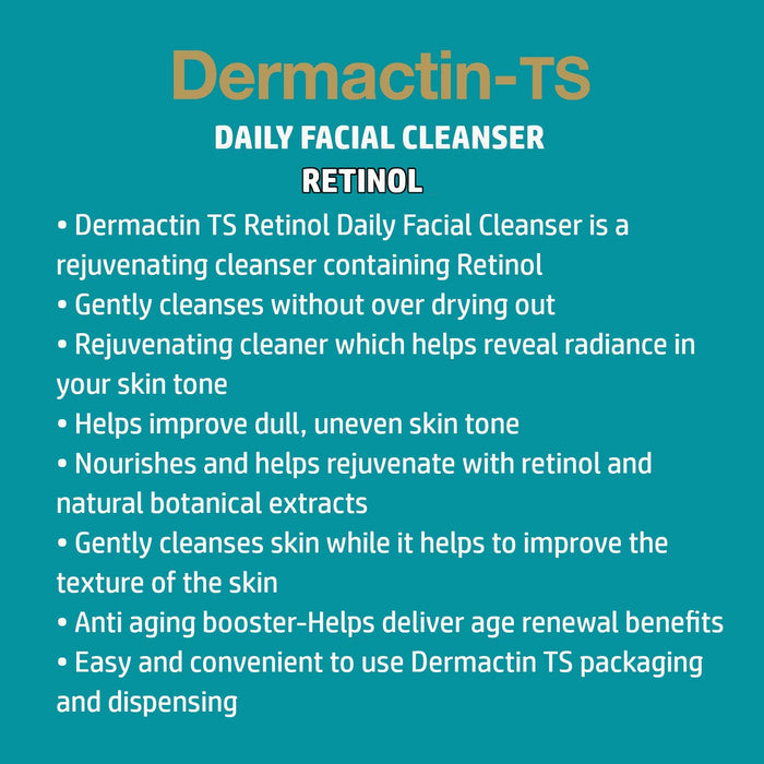 Dermactin-TS Retinol Anti-Aging Booster Facial Cleanser 5.85 oz.