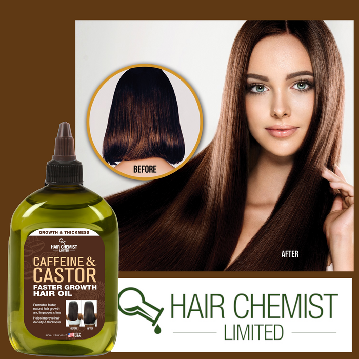 Hair Chemist Caffeine and Castor Faster Growth Hair Oil Large 12 oz.