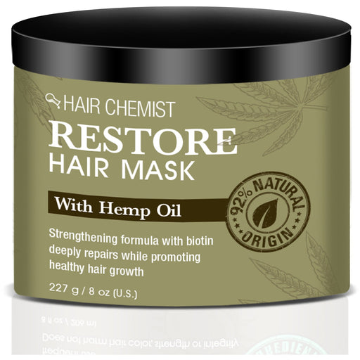 Hair Chemist Solutions Restore with Hemp Oil Hair Mask 8 oz.