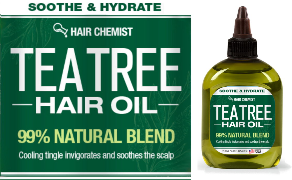 Hair Chemist 99% Natural Blend Soothe & Hydrate Tea Tree Hair Oil 7.1 oz.