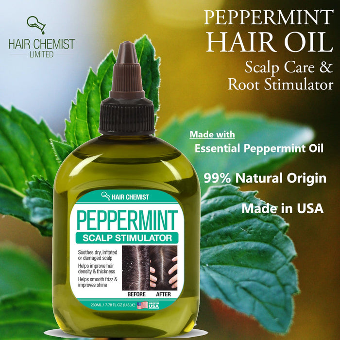 Hair Chemist Peppermint Scalp Stimulator 7.1 oz. - Scalp Leave in Mint Scalp Treatment and Scalp Moisturizer, Natural Scalp Treatment for Women & Men