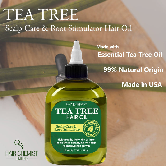 Hair Chemist 99% Natural Blend Soothe & Hydrate Tea Tree Hair Oil 7.1 oz.