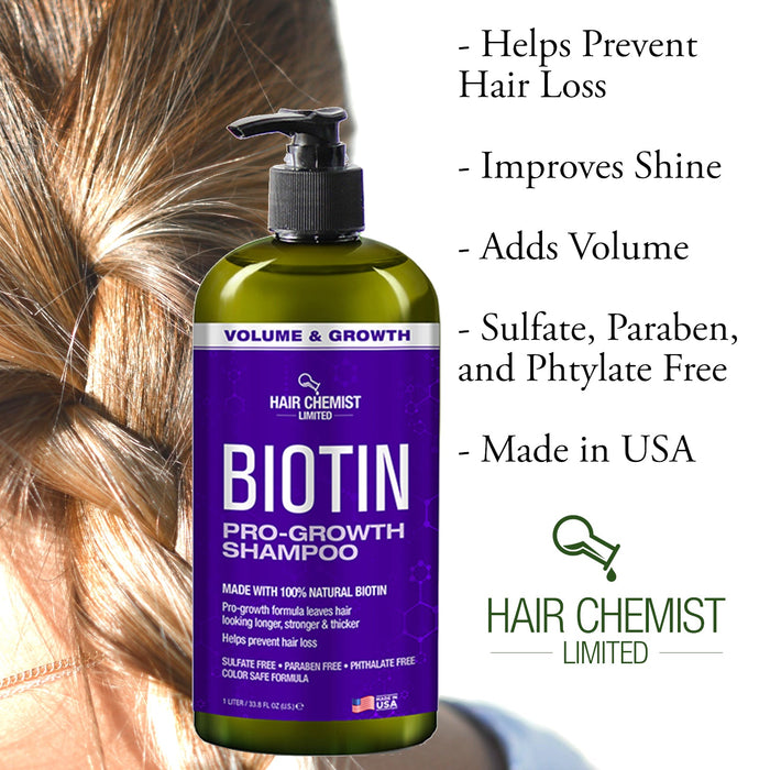 Hair Chemist Biotin Pro-Growth Shampoo 33.8 oz.