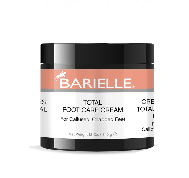 Barielle Total Foot Care Cream with Barielle Pedicure Foot Rasp File Callus Remover, Double Sided 10.7" X 1.7" with 10 Refill Grits