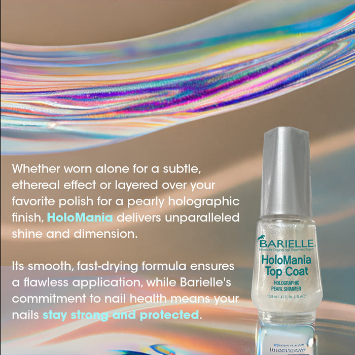 Barielle HoloMania Top Coat - Holographic Pearl Shimmer