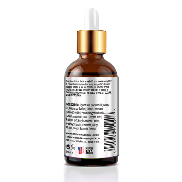 Difeel Jamaican Black Castor Hair Oil 1.65 oz. - Travel Size with Dropper