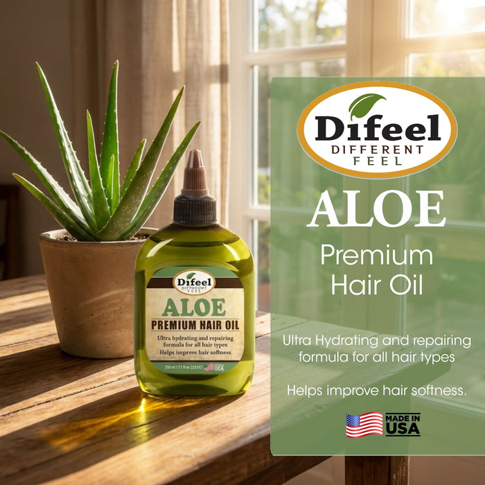 Difeel Aloe Premium Hair Oil 7.1 Ounces
