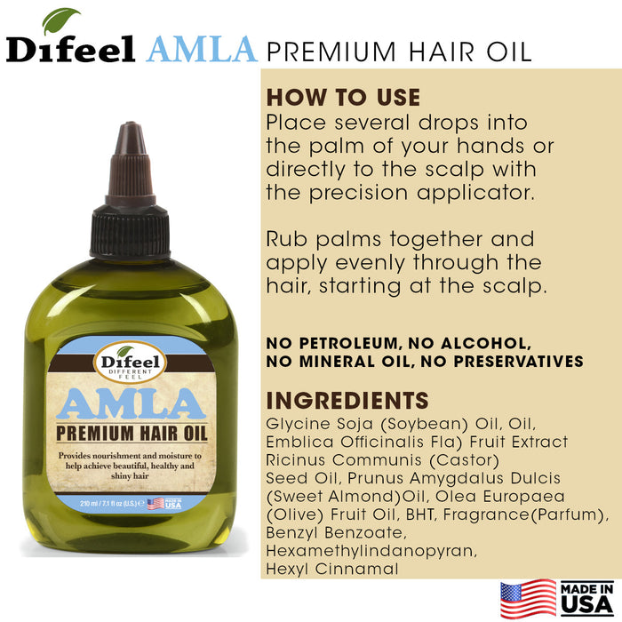 Difeel Amla Premium Hair Oil 7.1 Ounces