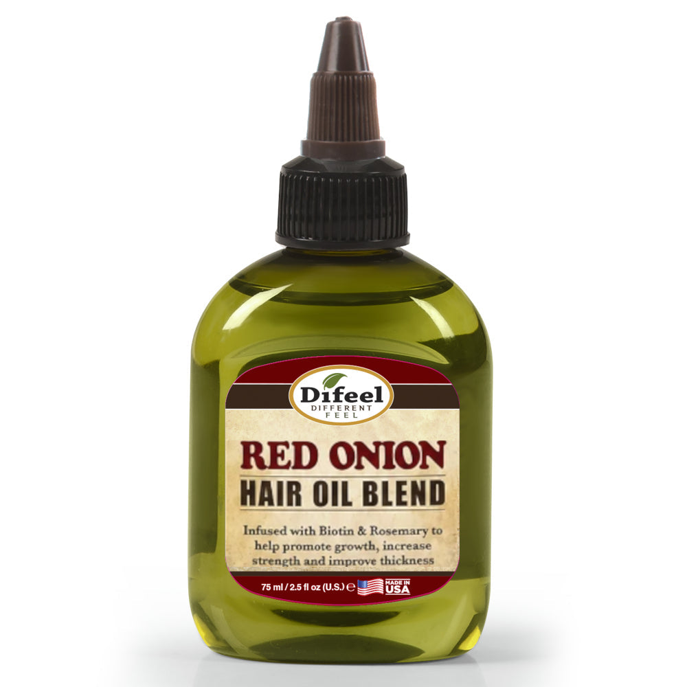 Difeel Red Onion Hair Oil Blend - Travel Size 2.5 Ounces