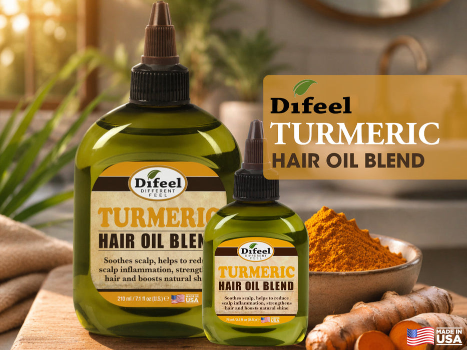 Difeel Turmeric Hair Oil Blend 7.1 Ounce