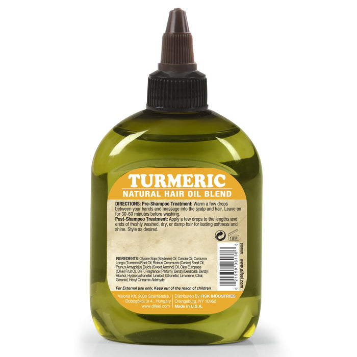 Difeel Turmeric Hair Oil Blend 7.1 Ounce