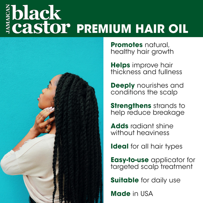 Difeel Premium Natural Hair Oil - Jamaican Black Castor Oil 2.5 oz.