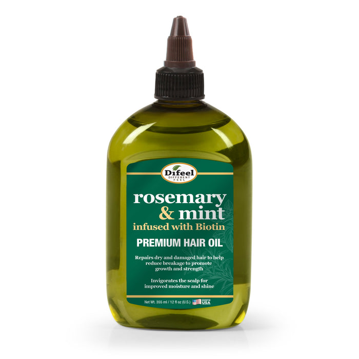 Difeel Rosemary and Mint Elevated Premium Hair Oil - Large 12 oz.