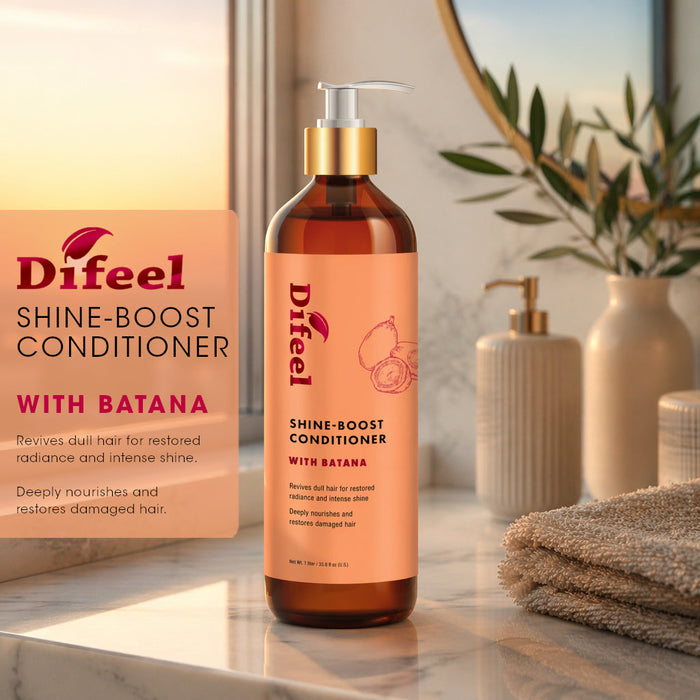 Difeel Singature Shine Boost Conditioner with Batana 33.8 Ounce
