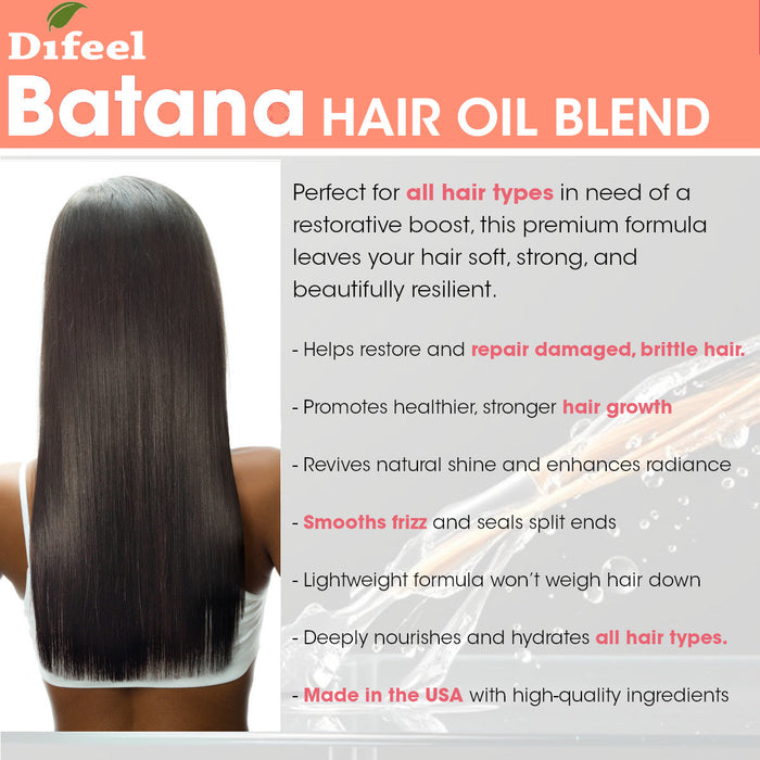 Difeel Batana Hair Oil Blend 8 Ounces