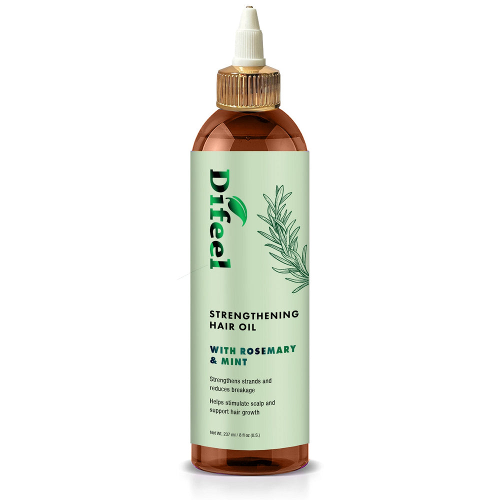 Difeel Signature Strengthening Hair Oil with Rosemary & Mint 8 Ounce