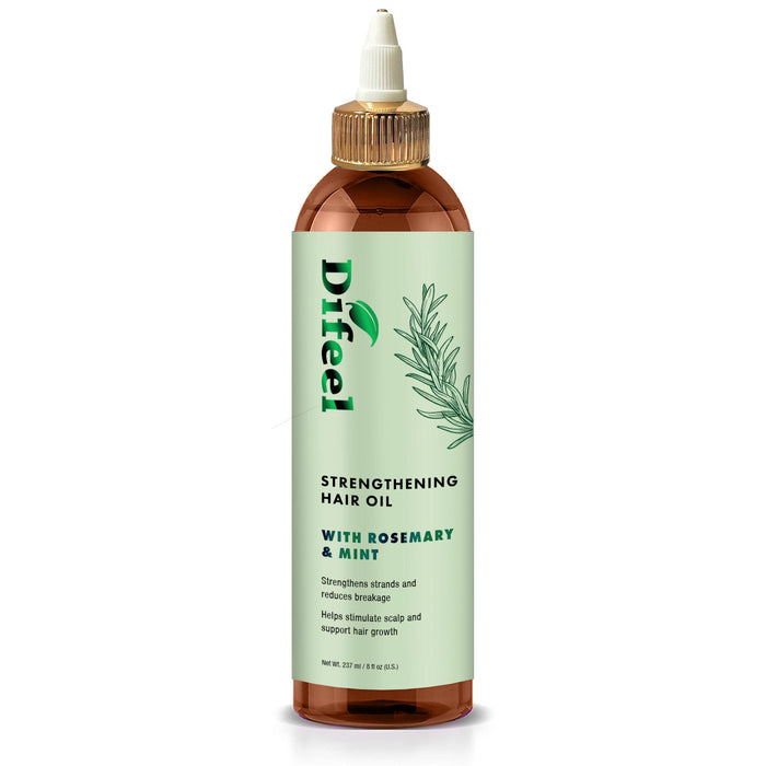 Difeel Signature Strengthening Hair Oil with Rosemary & Mint 8 Ounce