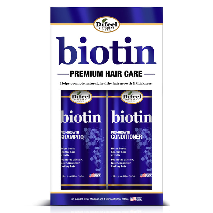 Difeel Biotin Elevated Shampoo and Conditioner LARGE 2-PC Gift Set - Shampoo 33.8 oz.  and Conditioner 33.8 oz. (Copy)