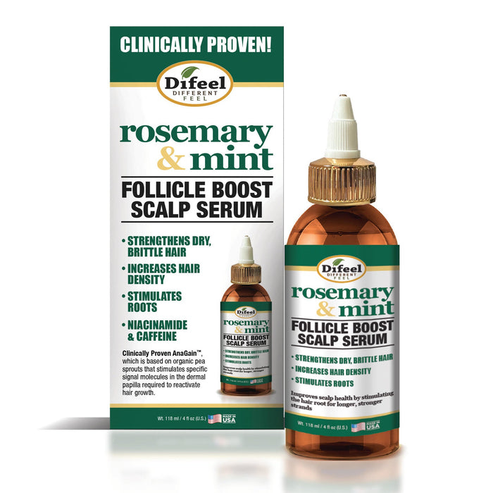 Difeel Rosemary & Mint Follicle Boost Scalp Serum 4 oz.