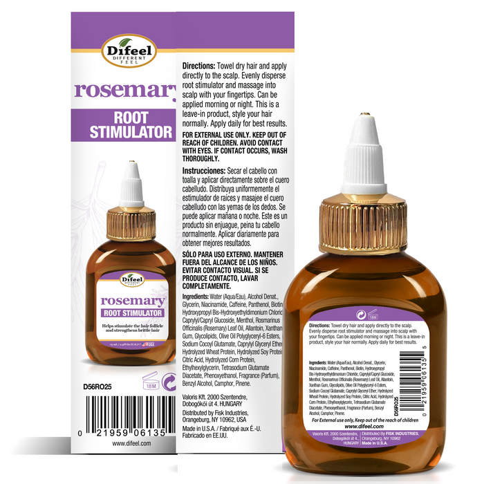 Difeel Rosemary Root Stimulator -Travel Size 2.5 Ounce
