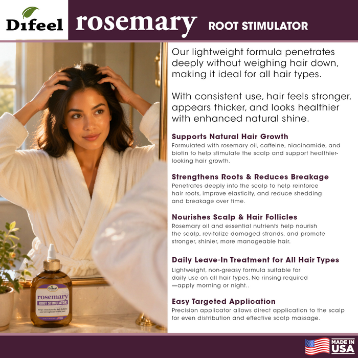 Difeel Rosemary Root Stimulator -Travel Size 2.5 Ounce