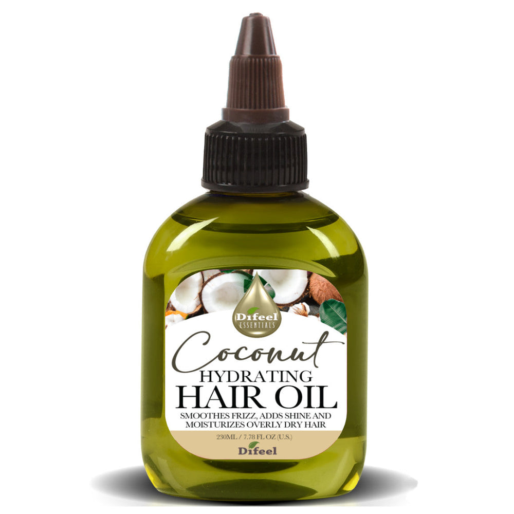 Difeel Essentials Hydrating Coconut Hair Oil Blend - Travel Size 2.5 oz.