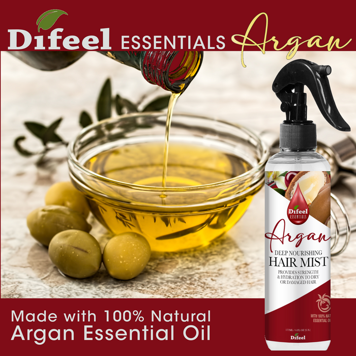 Difeel Essentials Deep Nourishing Argan - Hair Mist 6 oz.