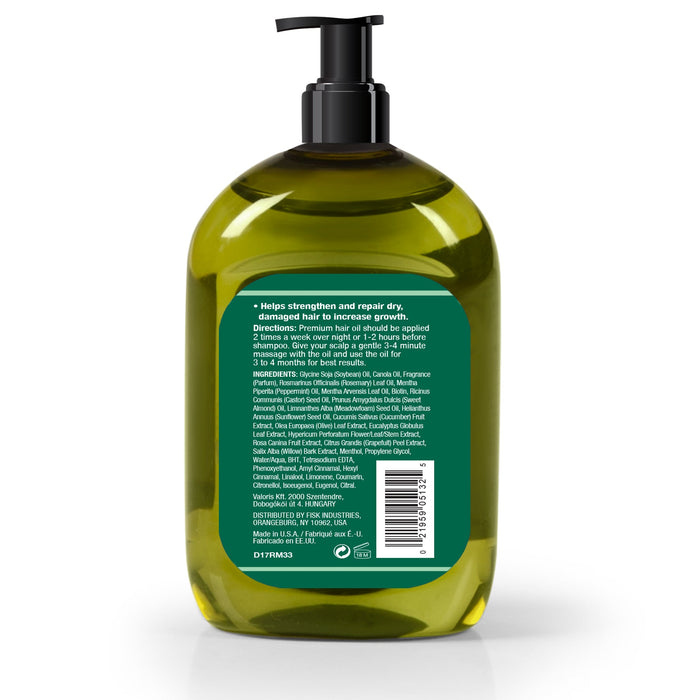 Difeel Rosemary and Mint Premium Hair Oil - Large 33.8 oz.