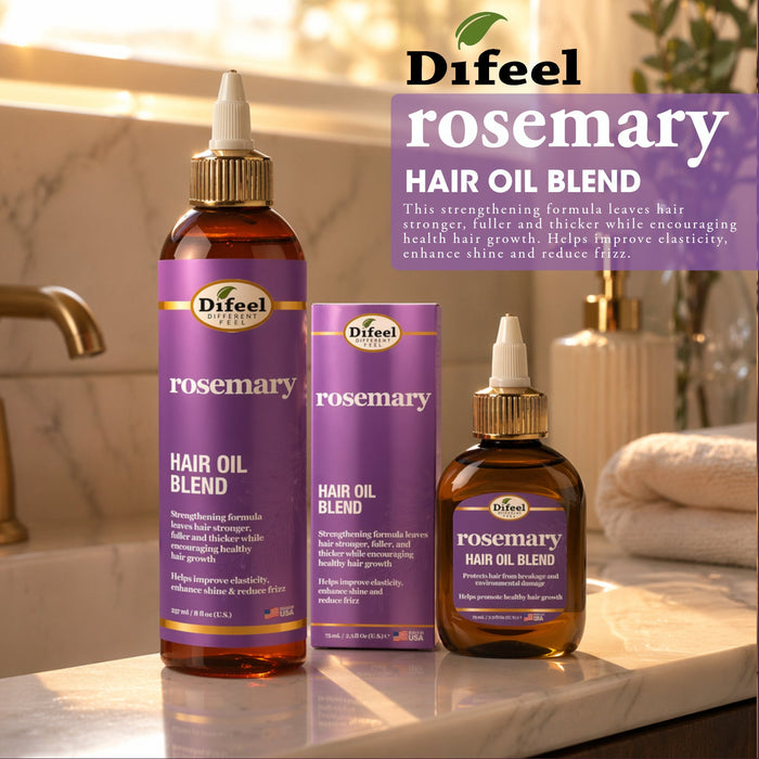 Difeel Rosemary Hair Oil Blend 8 Ounces
