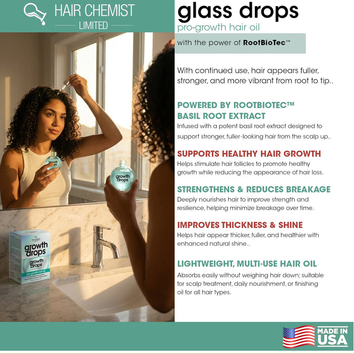 Hair Chemist Gloss Drops Pro-Growth Hair Oil 3.38 Ounce
