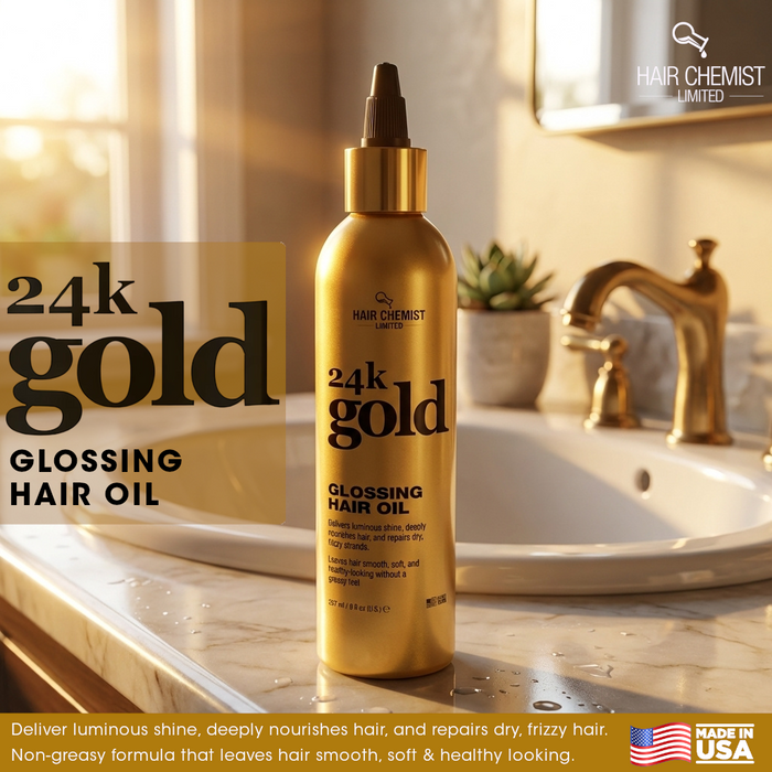 Hair Chemist 24k Gold Glossing Hair Oil 8 Ounce