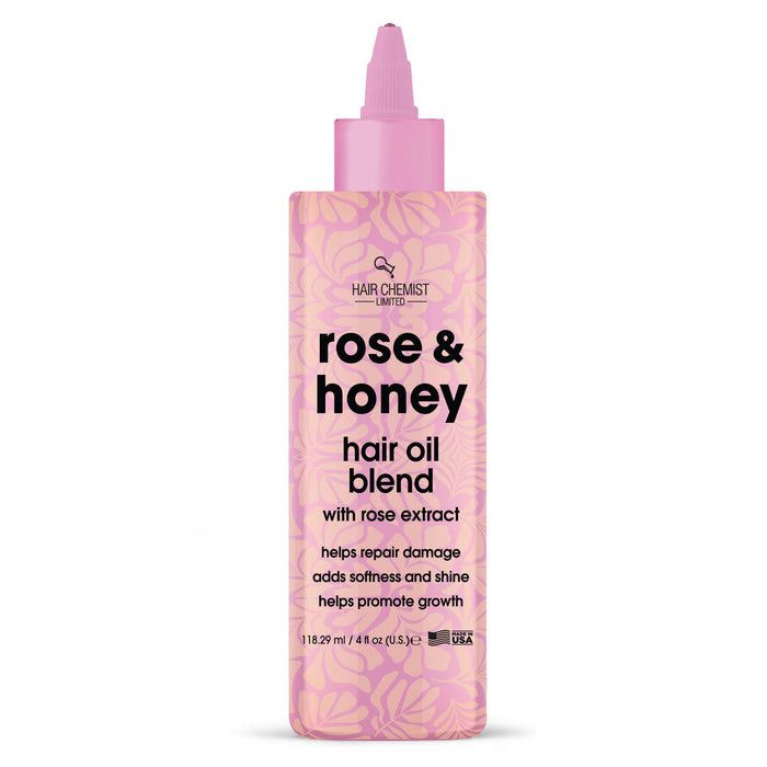 Hair Chemist Rose & Honey Hair Oil Blend with Rose Extract 4 oz.