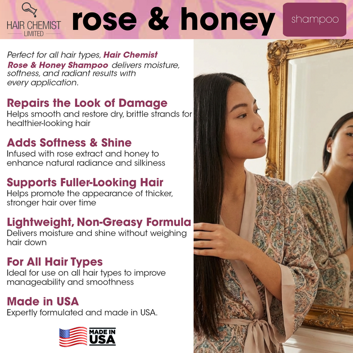 Hair Chemist Rose & Honey Shampoo 33.8 oz.