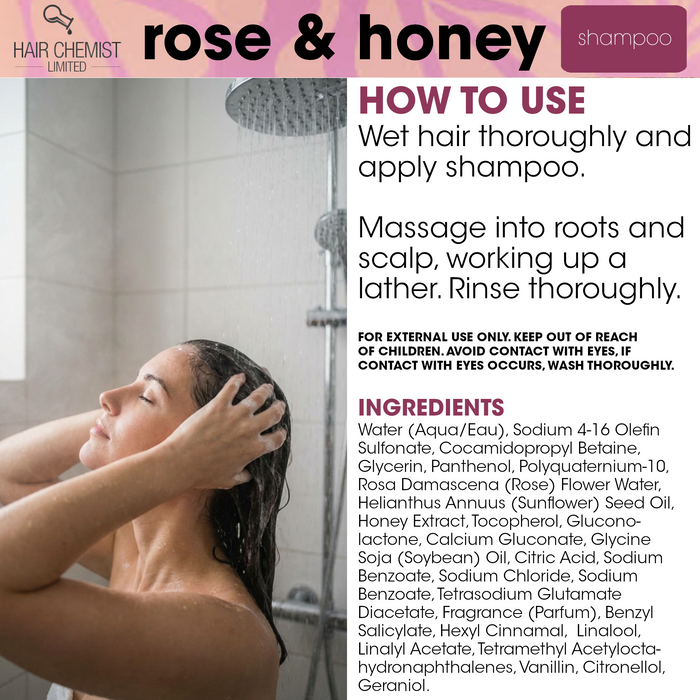 Hair Chemist Rose & Honey Shampoo 33.8 oz.