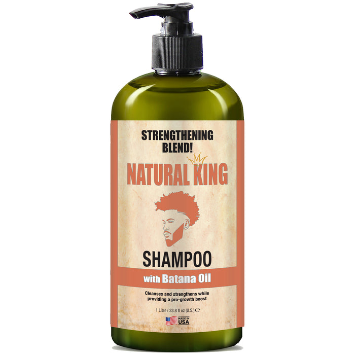 Natural King Strengthening Blend Shampoo & Conditioner with Batana Oil 33.8oz Each (2-PC SET)