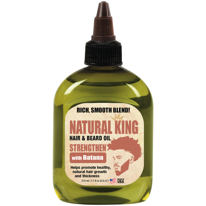 Natural King Strengthen Hair & Beard Oil with Batana Oil 7.1 oz.