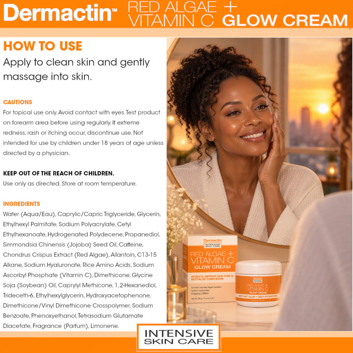 Dermactin Red Algae + Vitamin C Glow Cream 3 oz.