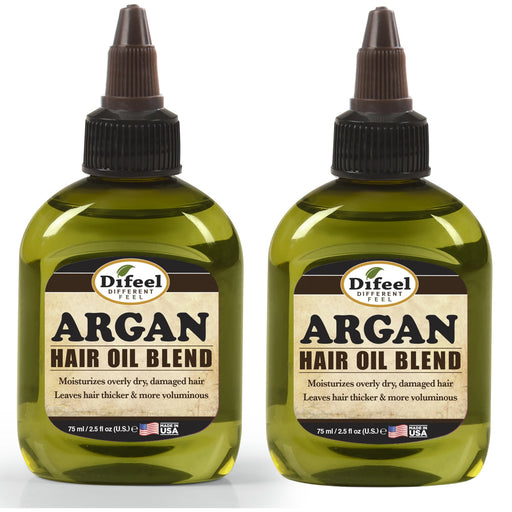 Difeel Argan Oil Hair Oil Blend  2.5 oz. (PACK OF 2)
