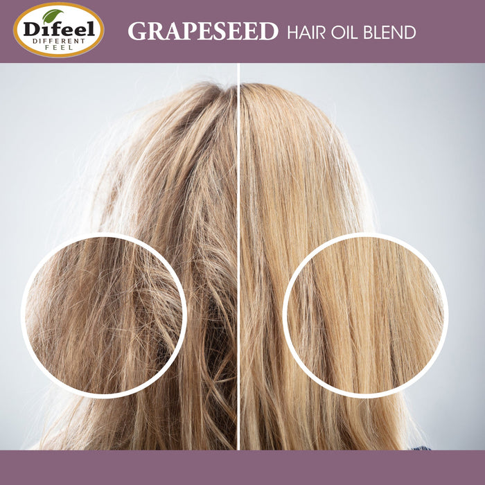 Difeel Grapeseed Hair Oil Blend 2.5 oz.