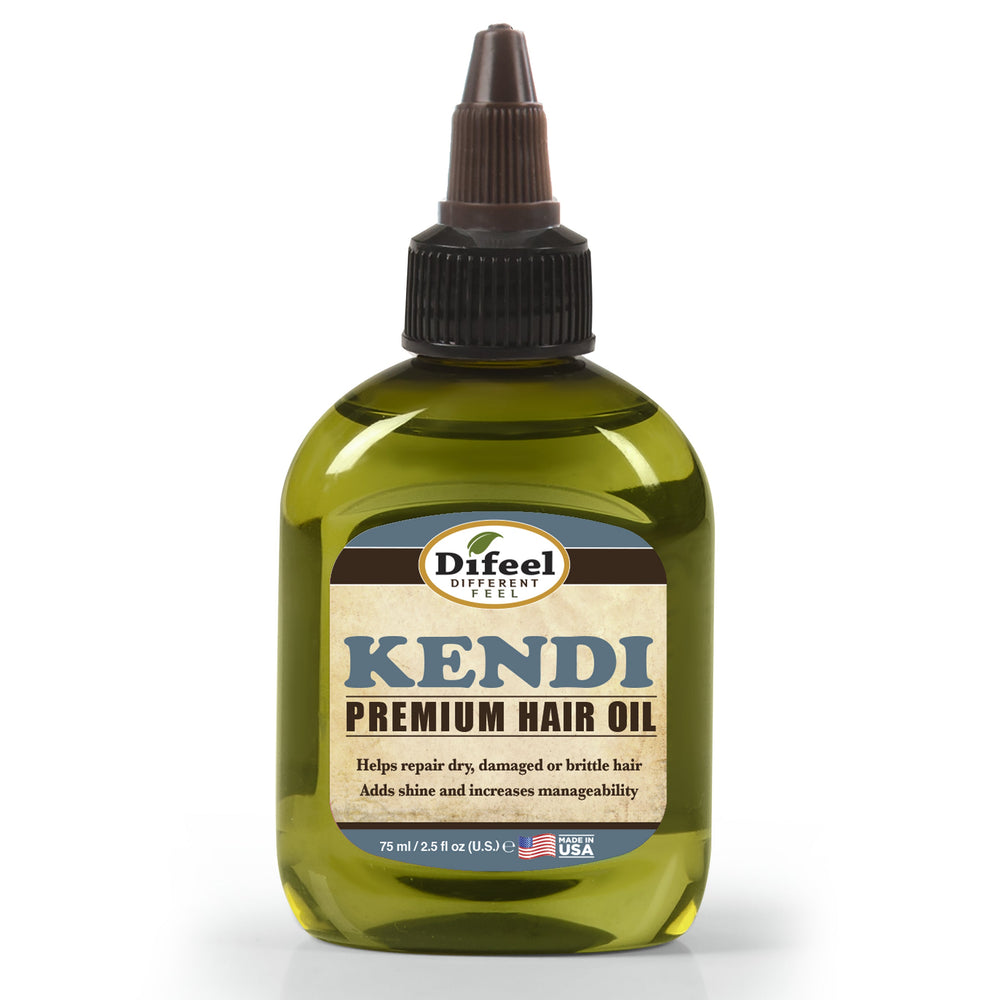 Difeel Premium Natural Hair Oil - Kendi Oil for Damaged Hair 2.5 oz.