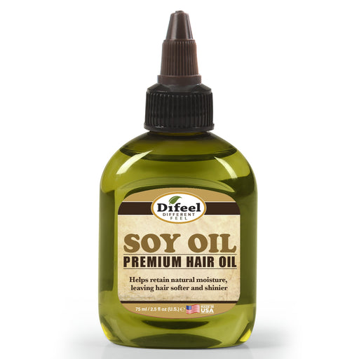 Difeel Premium Natural Hair Oil - Soy Oil 2.5 oz. (PACK OF 2)