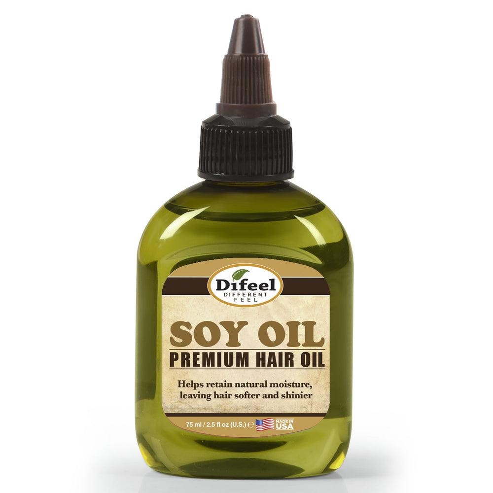 Difeel Premium Natural Hair Oil - Soy Oil 2.5 oz.