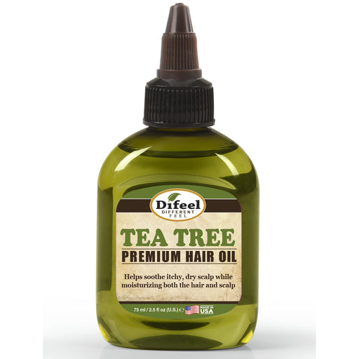 Difeel Premium Natural Hair Oil - Tea Tree Oil 2.5 oz. (PACK OF 2)